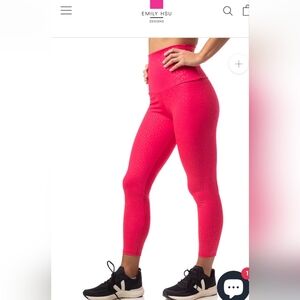 Emily Hsu embossed leopard leggings